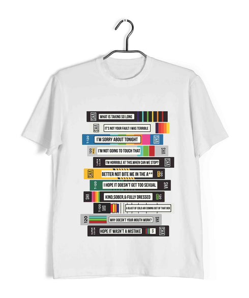 5 TV Series TAPES TITLES Custom Printed Graphic Design T-Shirt for Women